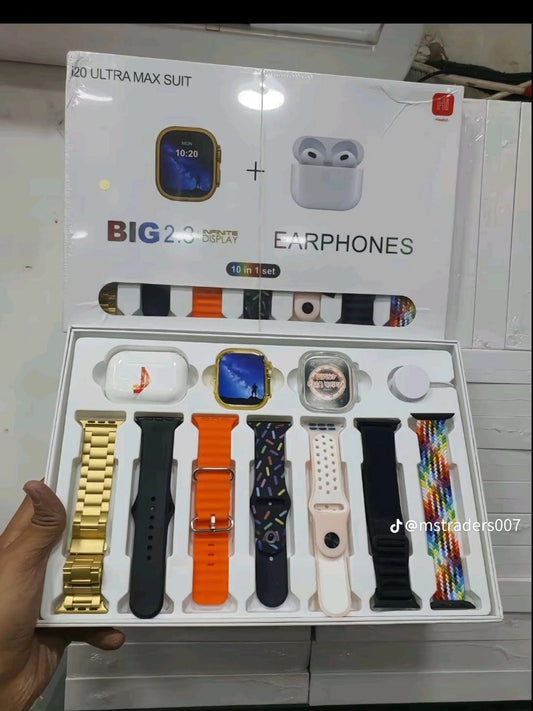 i20 Ultra Smart Watch With Airpods