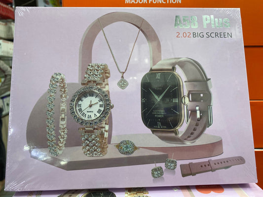 A58 Plus Ladies Smart Watch Set
